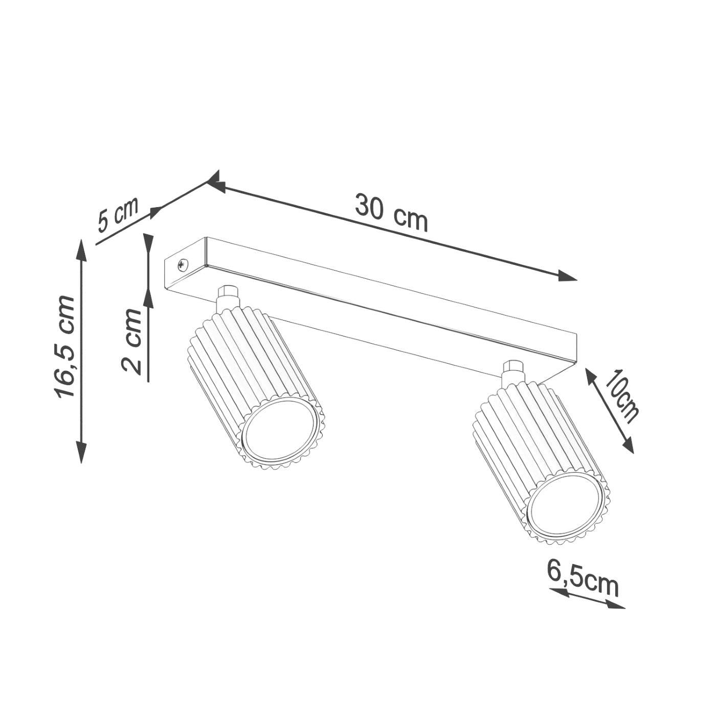 Laelamp Karbon 2 Punane Ooker GU10 - BrighteNova