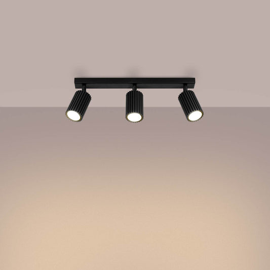 Laelamp Karbon 3L Must GU10 - BrighteNova