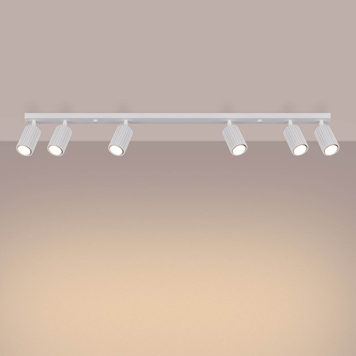 Laelamp Karbon 6L Valge GU10 - BrighteNova