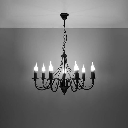 Lühter Minerwa 7 Must E14 - BrighteNova