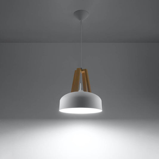Ripplamp Casco Valge/Puit E27 - BrighteNova