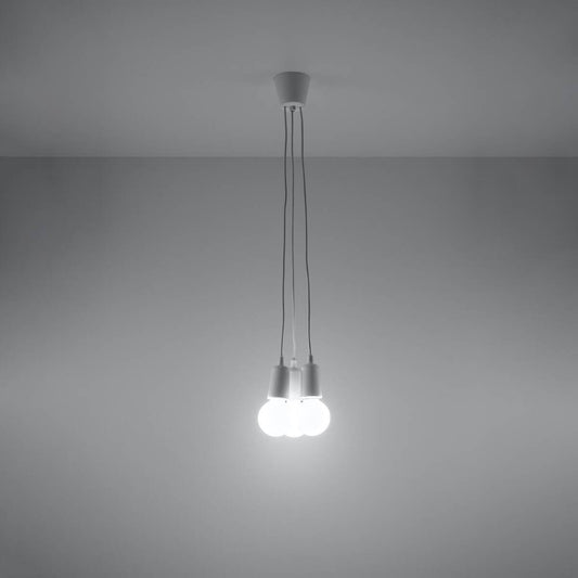 Ripplamp Diego 3 Valge E27 - BrighteNova