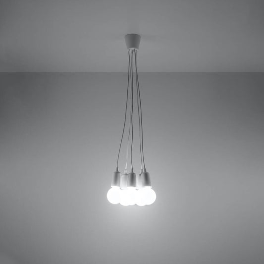 Ripplamp Diego 5 Valge E27 - BrighteNova