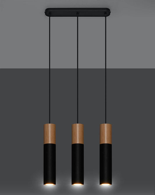 Ripplamp Pablo 3 Must/Puit GU10 - BrighteNova