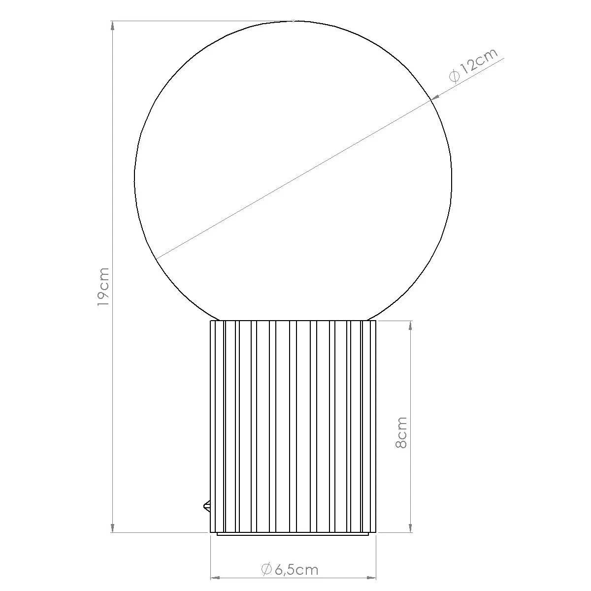 Laualamp Halo Lülitiga Taupe G9 - BrighteNova