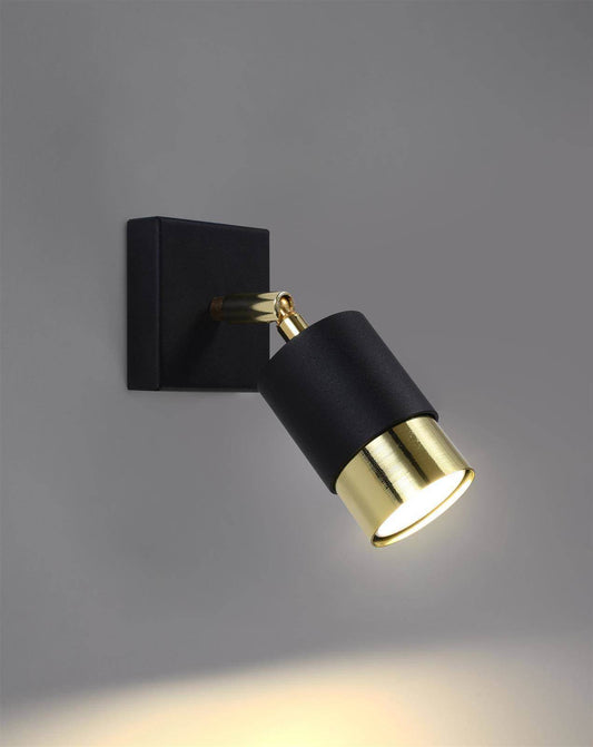 Seinalamp Nero Must/Kuld GU10 - BrighteNova