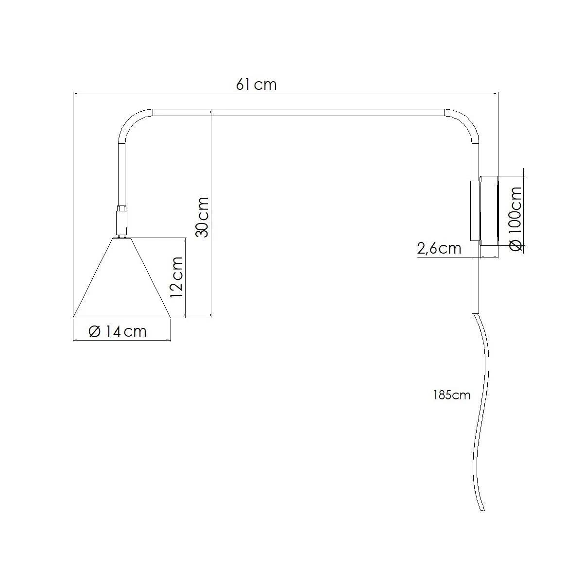 Seinalamp Nox Punane Ooker E14 - BrighteNova