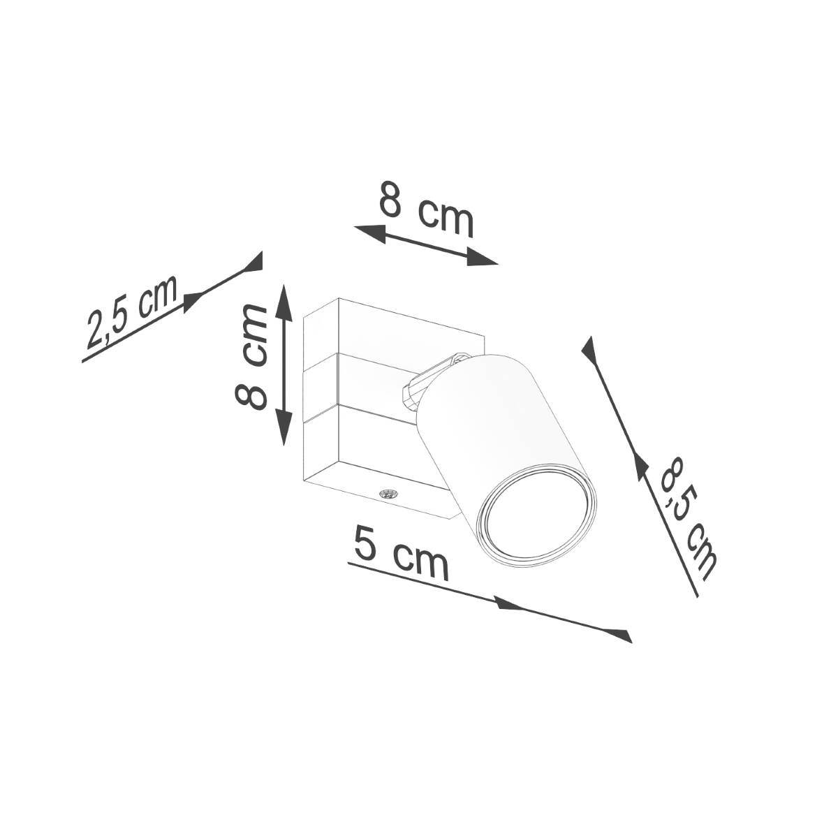 Seinalamp Fager Puit/Must GU10 - BrighteNova
