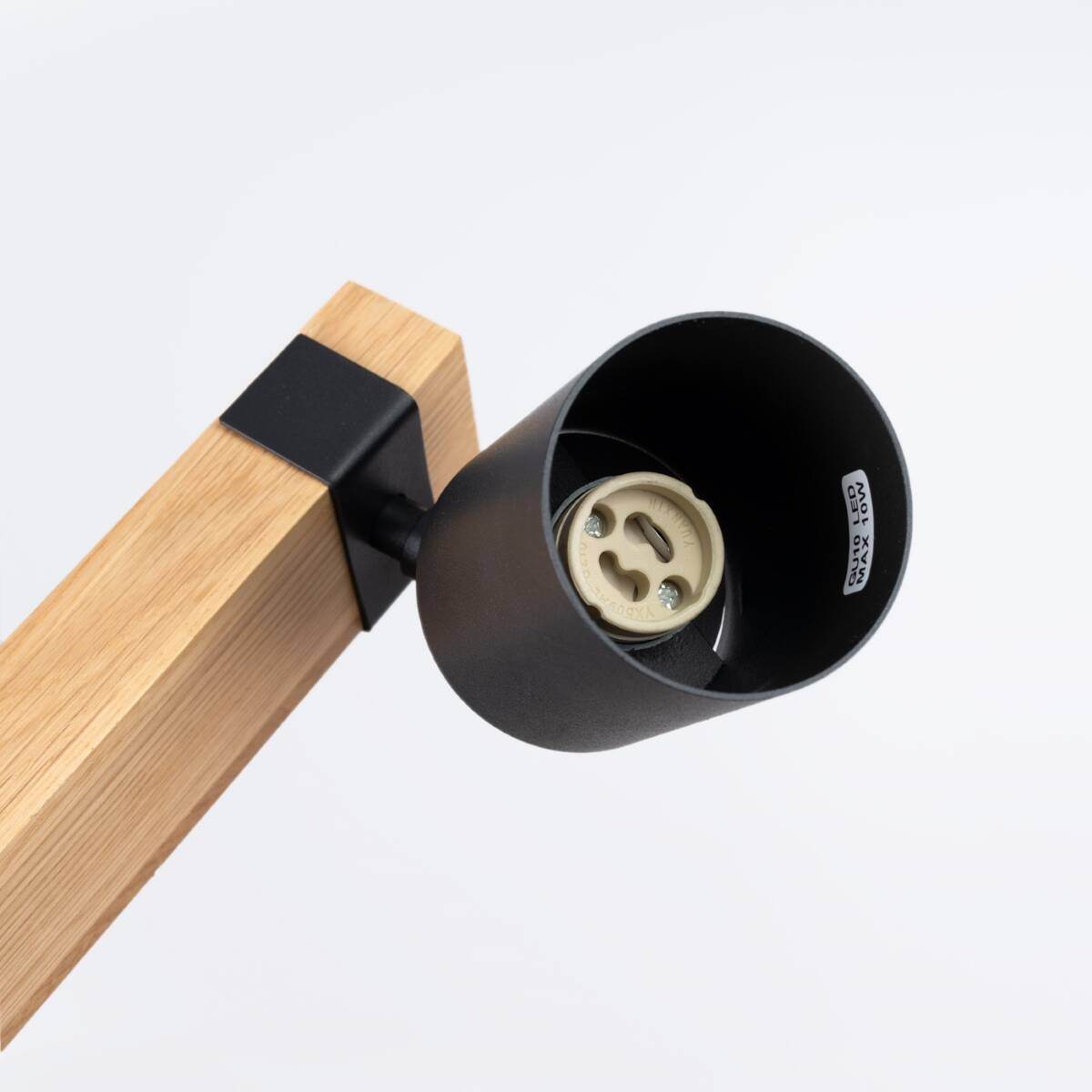 Laelamp Fager 2 Puit/Must GU10 - BrighteNova