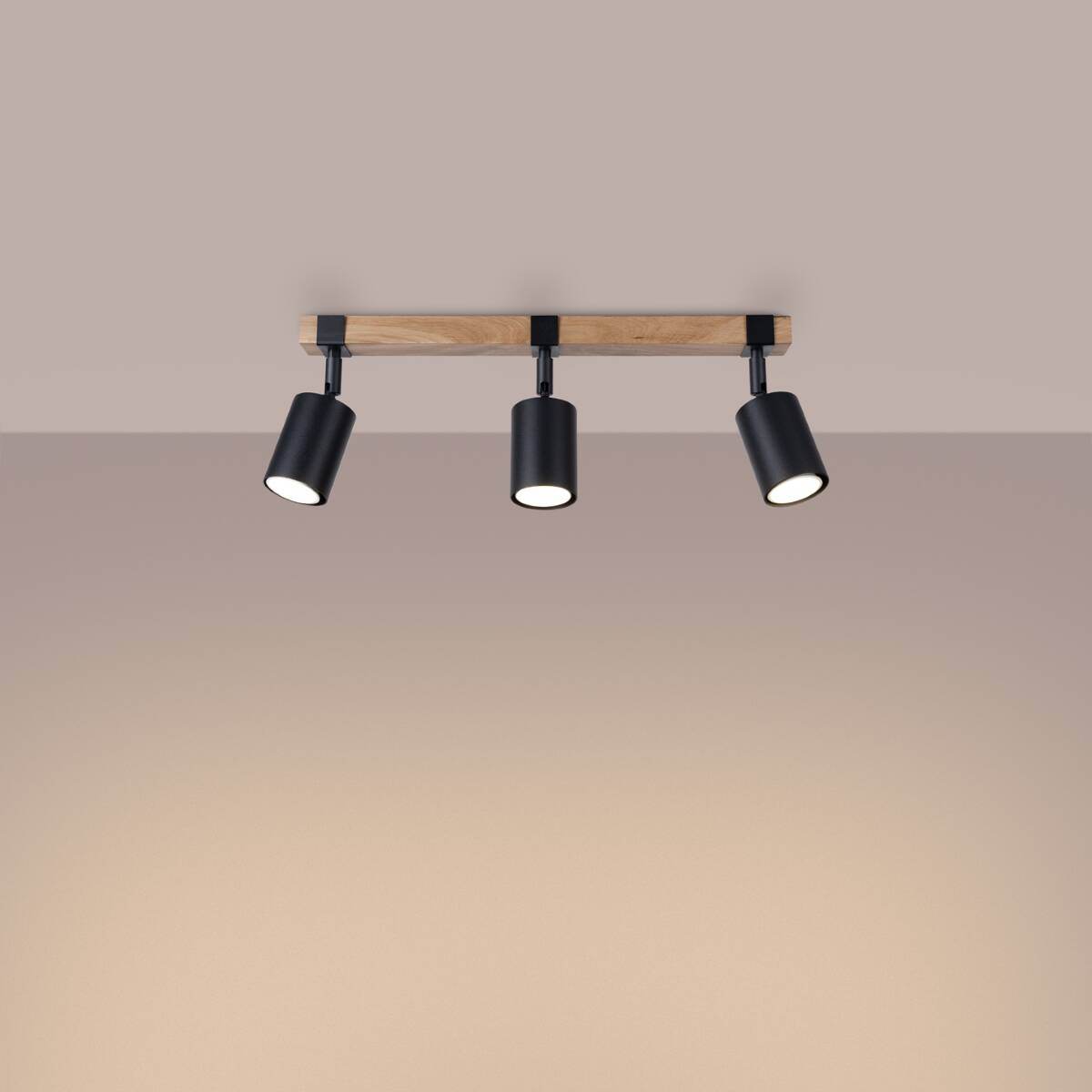 Laelamp Fager 3 Puit/Must GU10 - BrighteNova