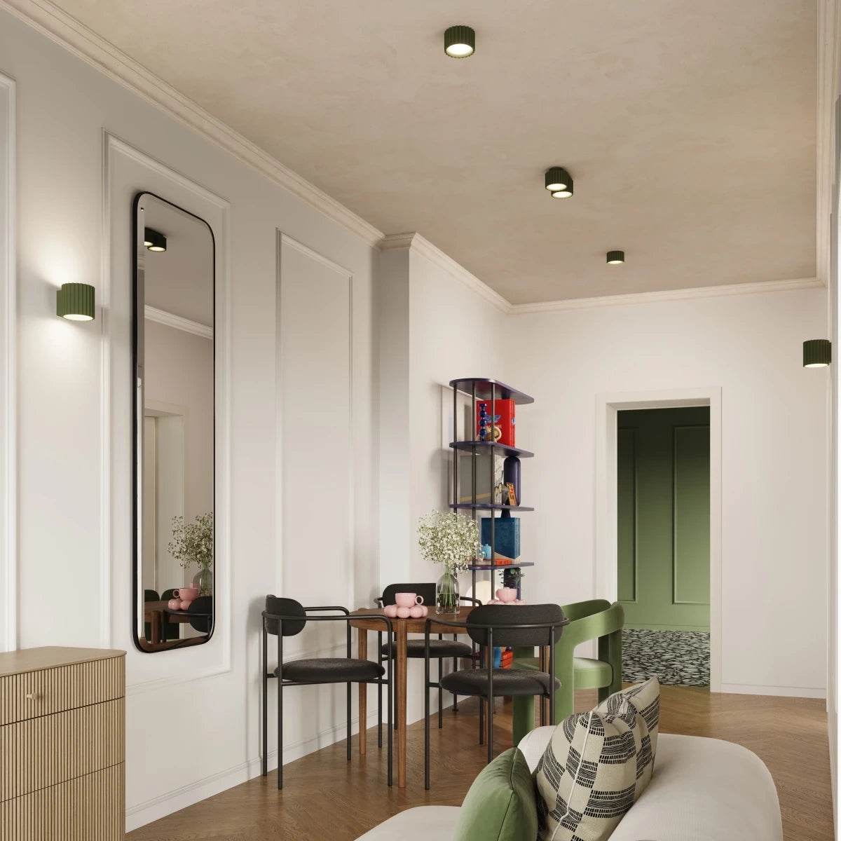 Laelamp Aura 1 Oliivi Roheline Gx53 - BrighteNova