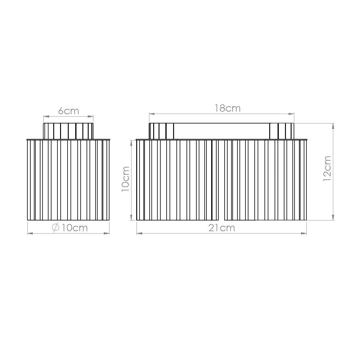 Laelamp Aura 2 Valge GU10 - BrighteNova
