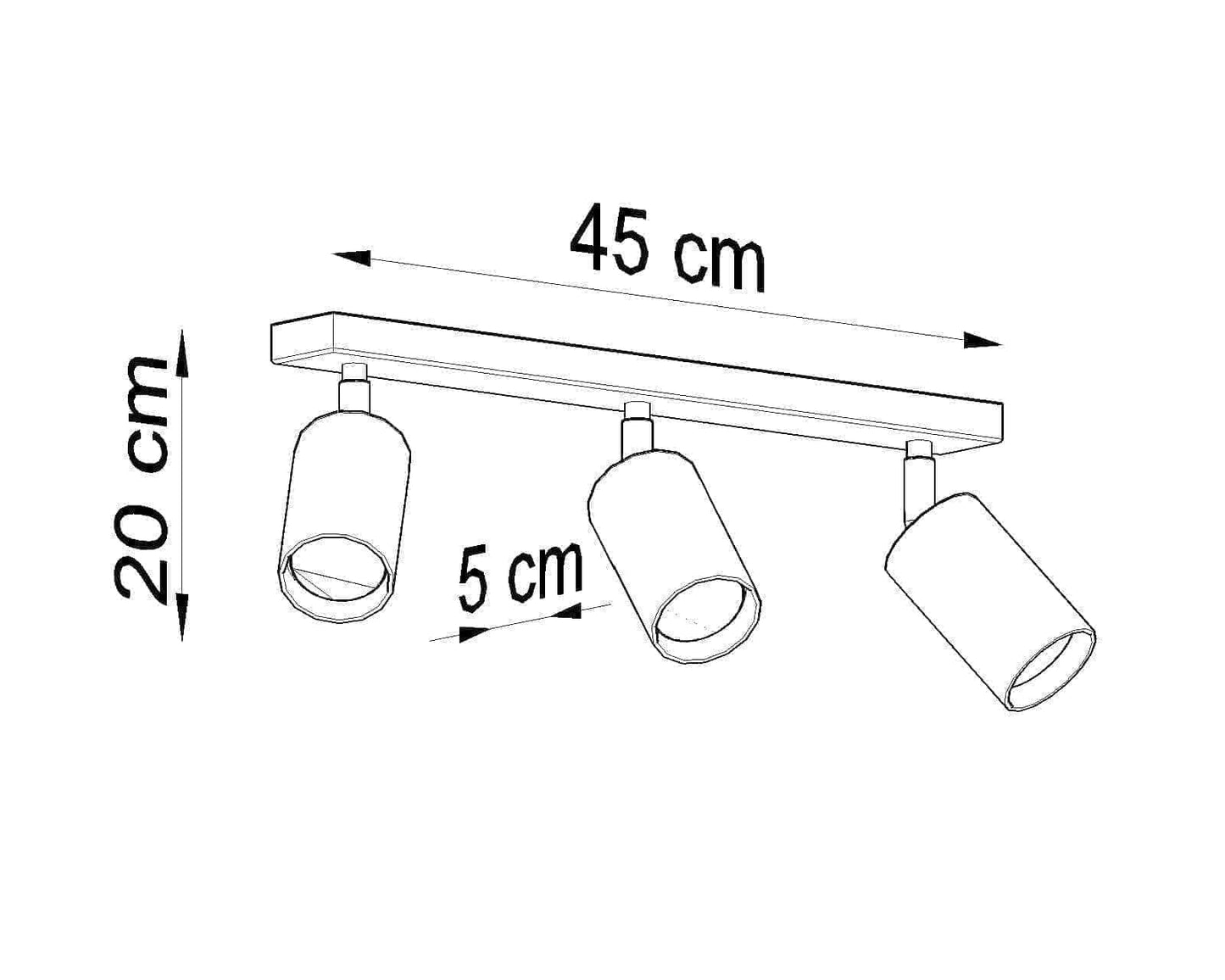 Laelamp Berg 3 Puit GU10 - BrighteNova
