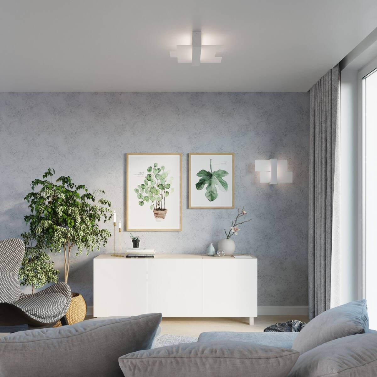 Laelamp Feniks 2 Valge E27 - BrighteNova