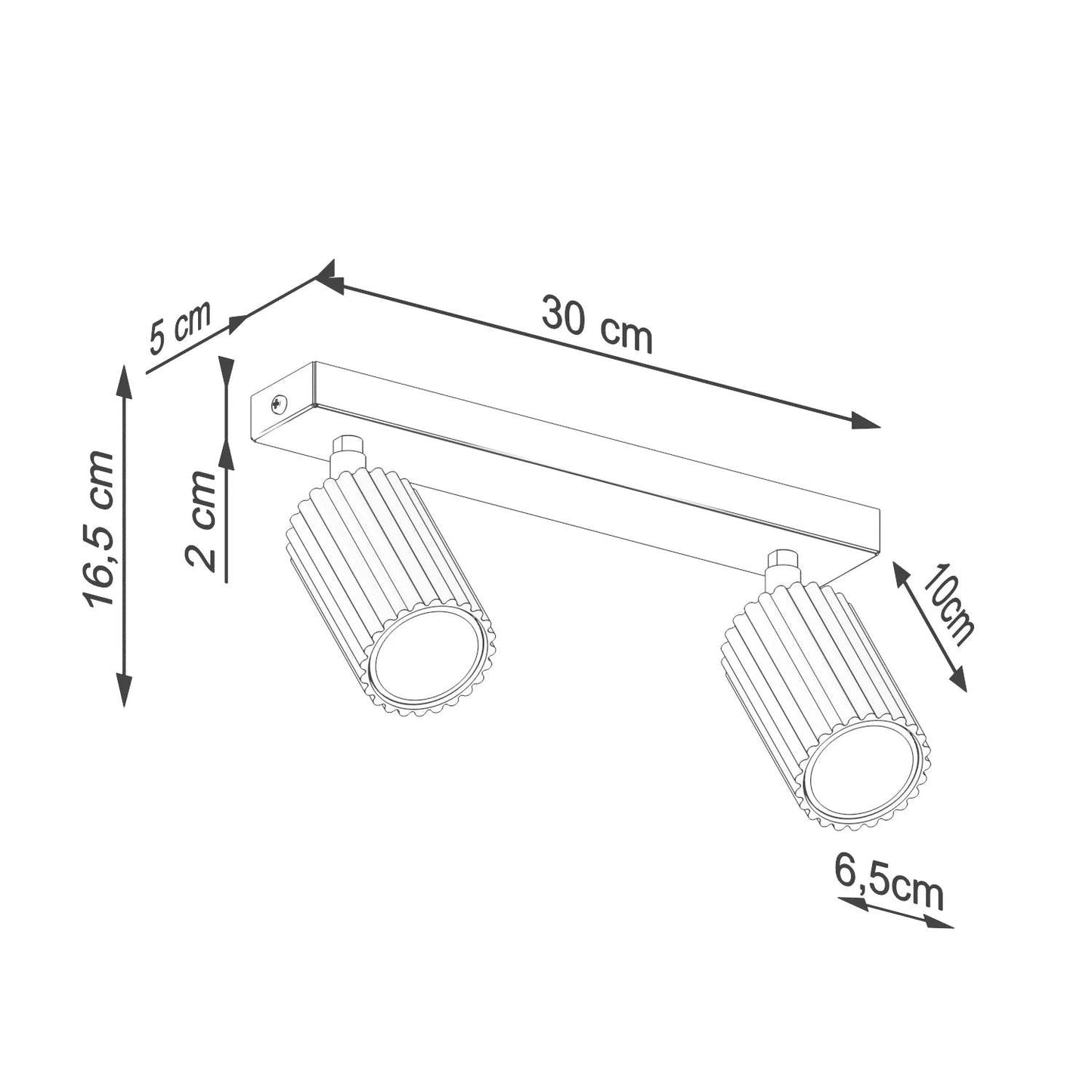 Laelamp Karbon 2 Taupe GU10 - BrighteNova