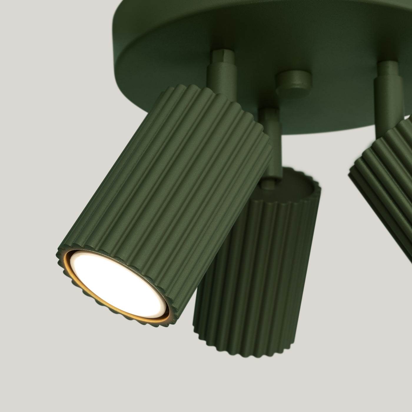 Laelamp Karbon 3P Oliivi Roheline GU10 - BrighteNova