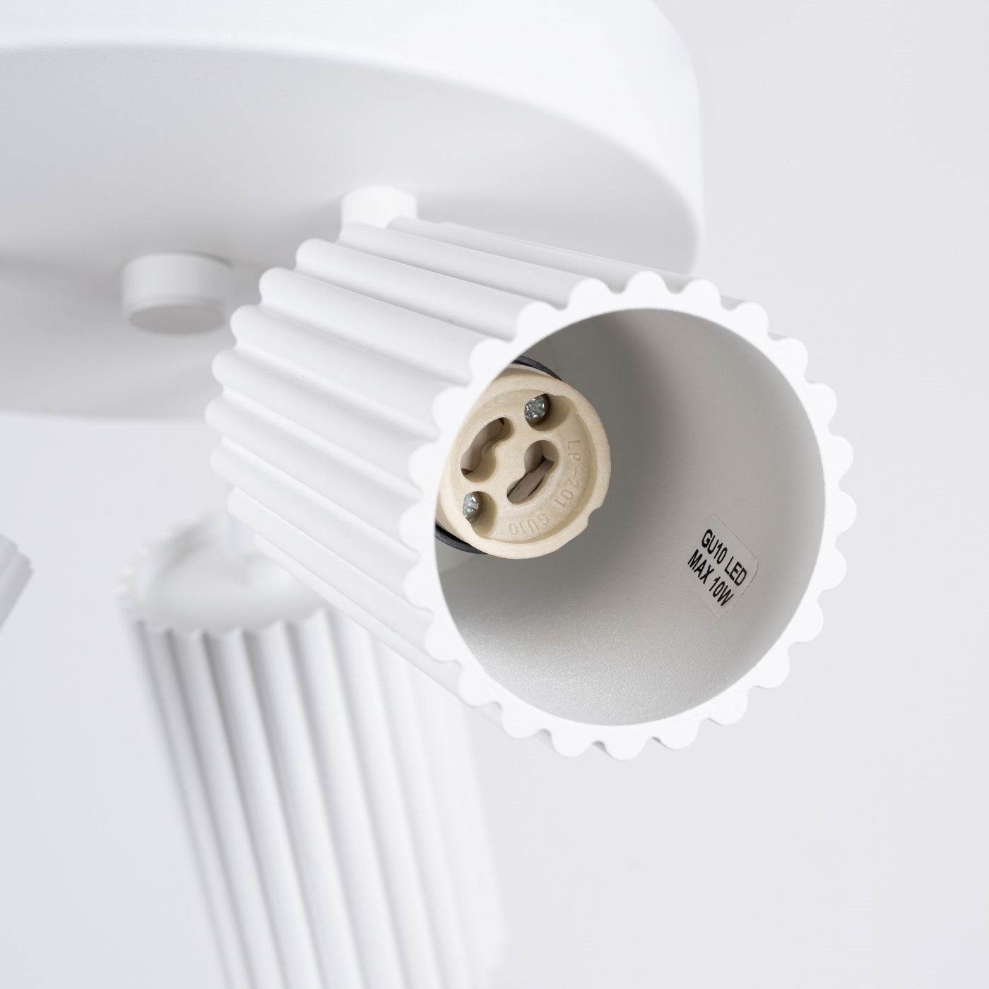 Laelamp Karbon 3P Valge GU10 - BrighteNova