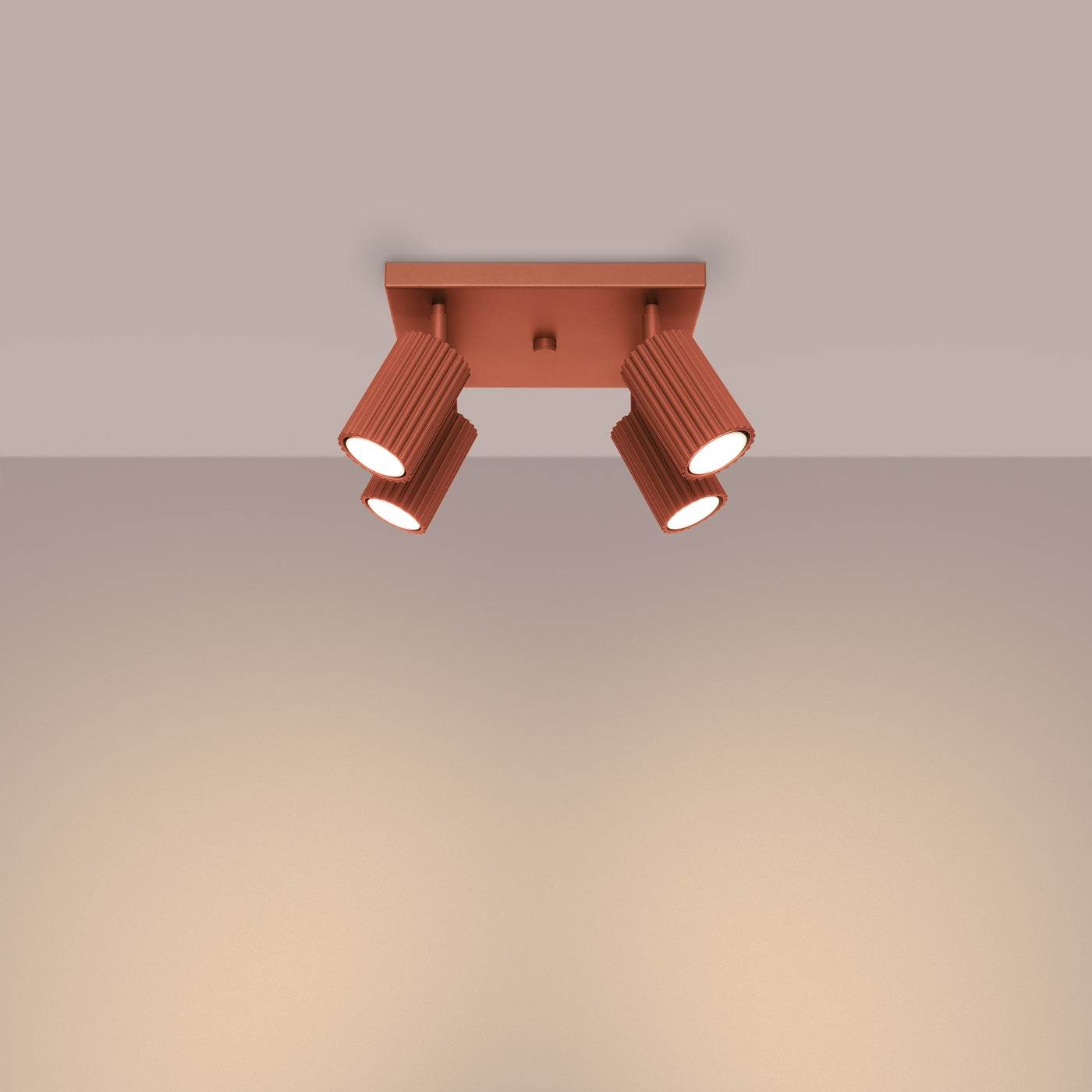 Laelamp Karbon 4 Punane Ooker GU10 - BrighteNova