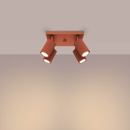 Laelamp Karbon 4 Punane Ooker GU10 - BrighteNova