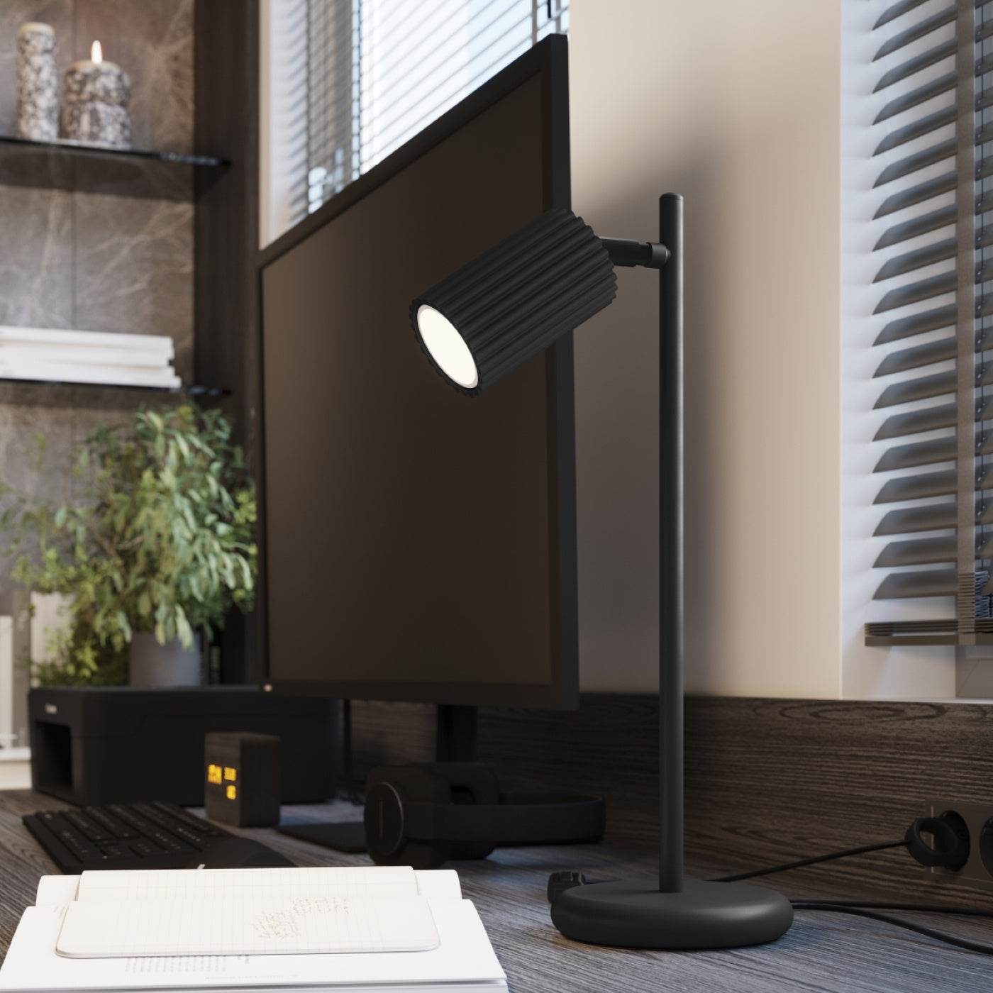 Laelamp Karbon 4L Must GU10 - BrighteNova