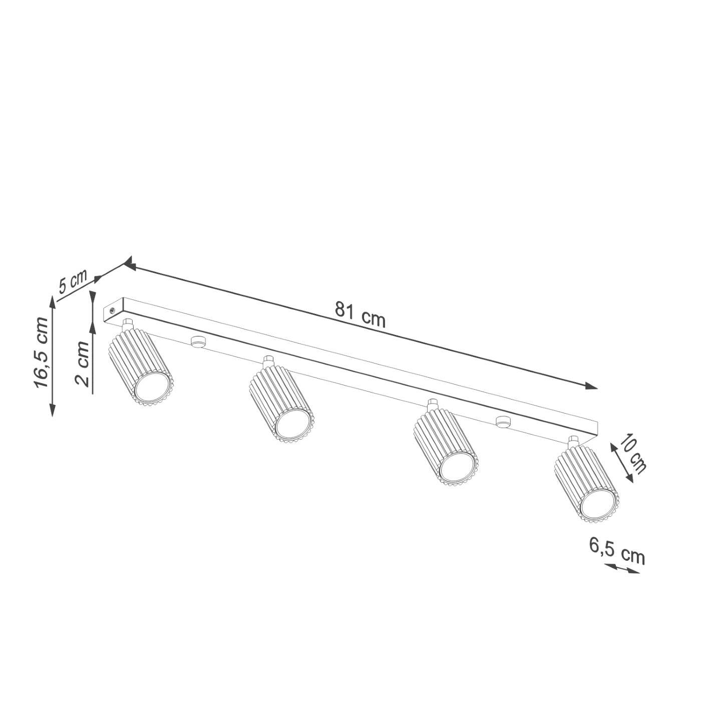 Laelamp Karbon 4L Kuldne GU10 - BrighteNova