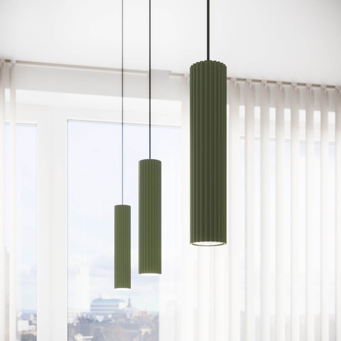 Laelamp Karbon 4L Oliivi Roheline GU10 - BrighteNova