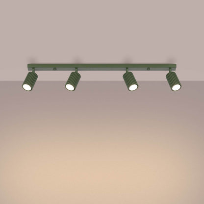 Laelamp Karbon 4L Oliivi Roheline GU10 - BrighteNova