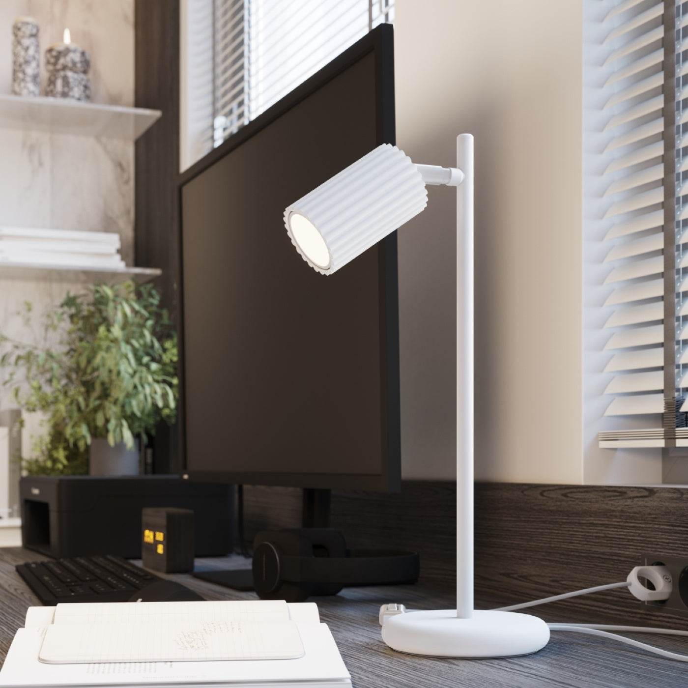 Laelamp Karbon 4L Valge GU10 - BrighteNova