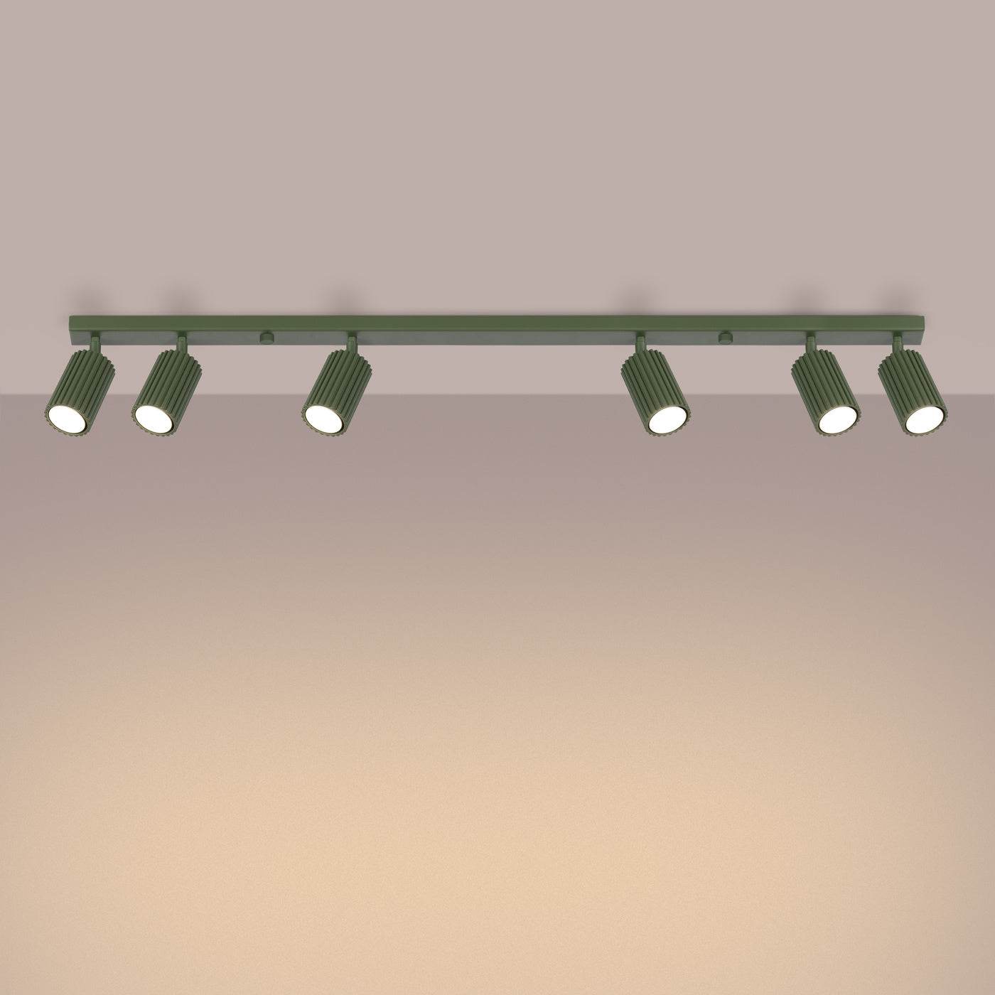 Laelamp Karbon 6L Oliivi Roheline GU10 - BrighteNova