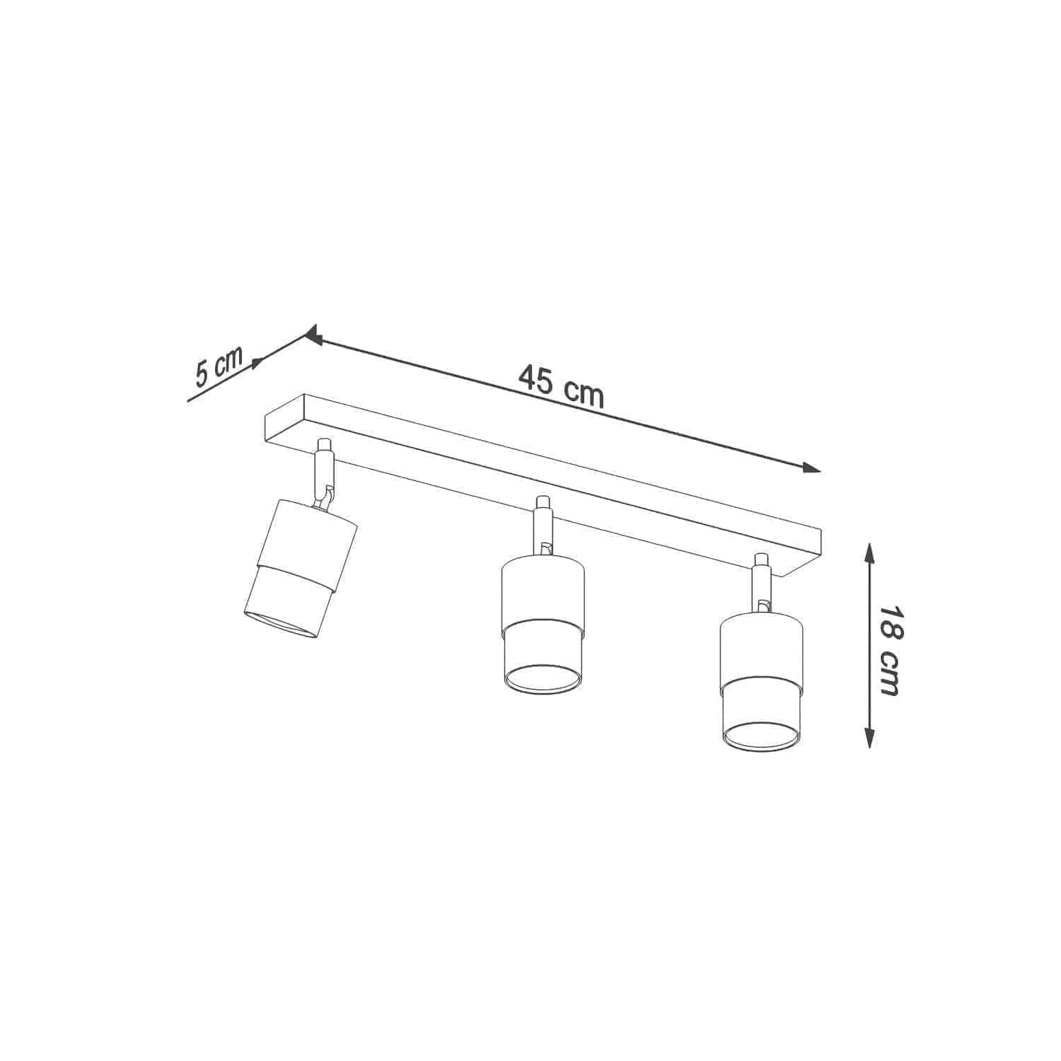 Laelamp Nero 3 Must/Kroom GU10 - BrighteNova