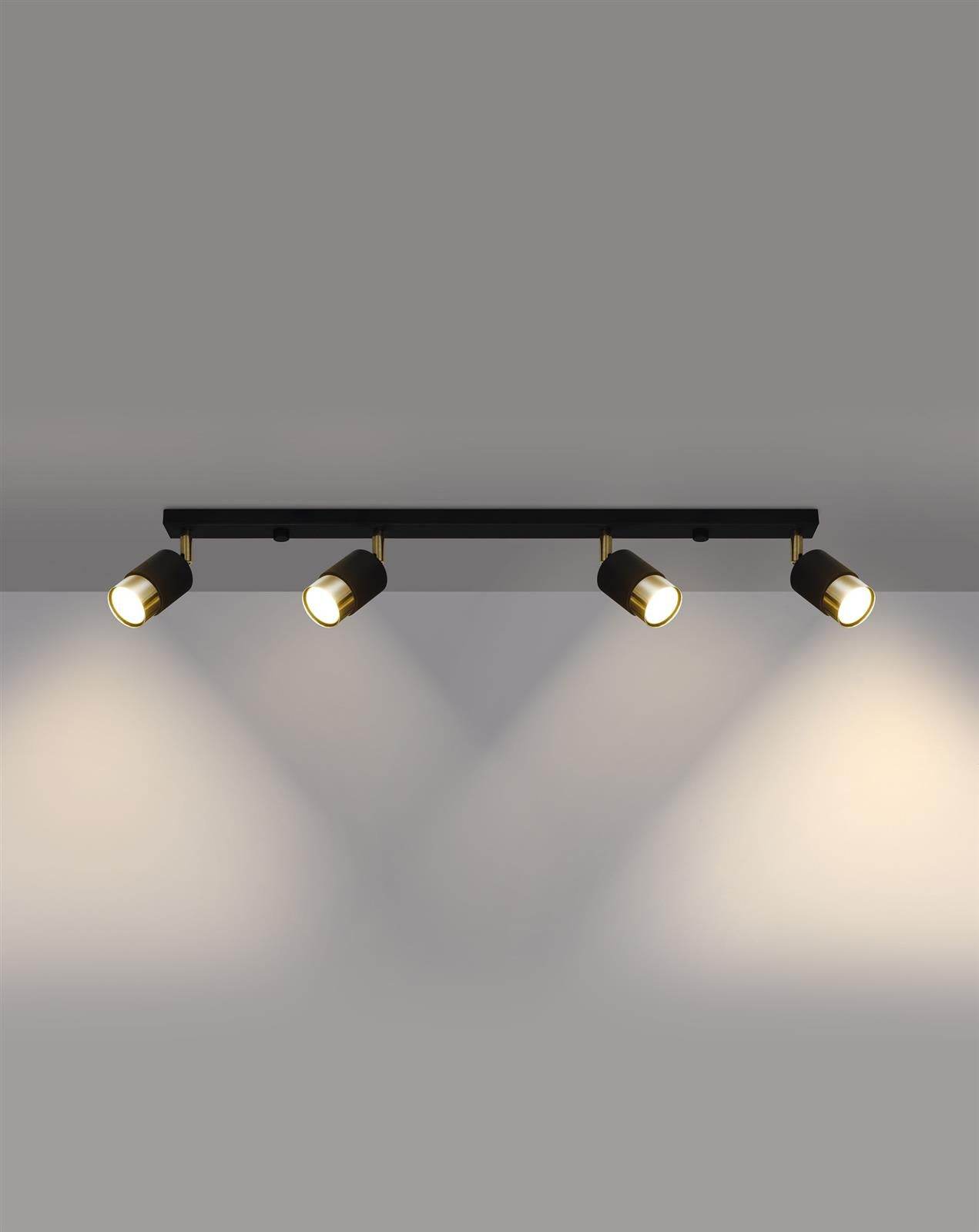 Laelamp Nero 4 Must/Kuld GU10 - BrighteNova