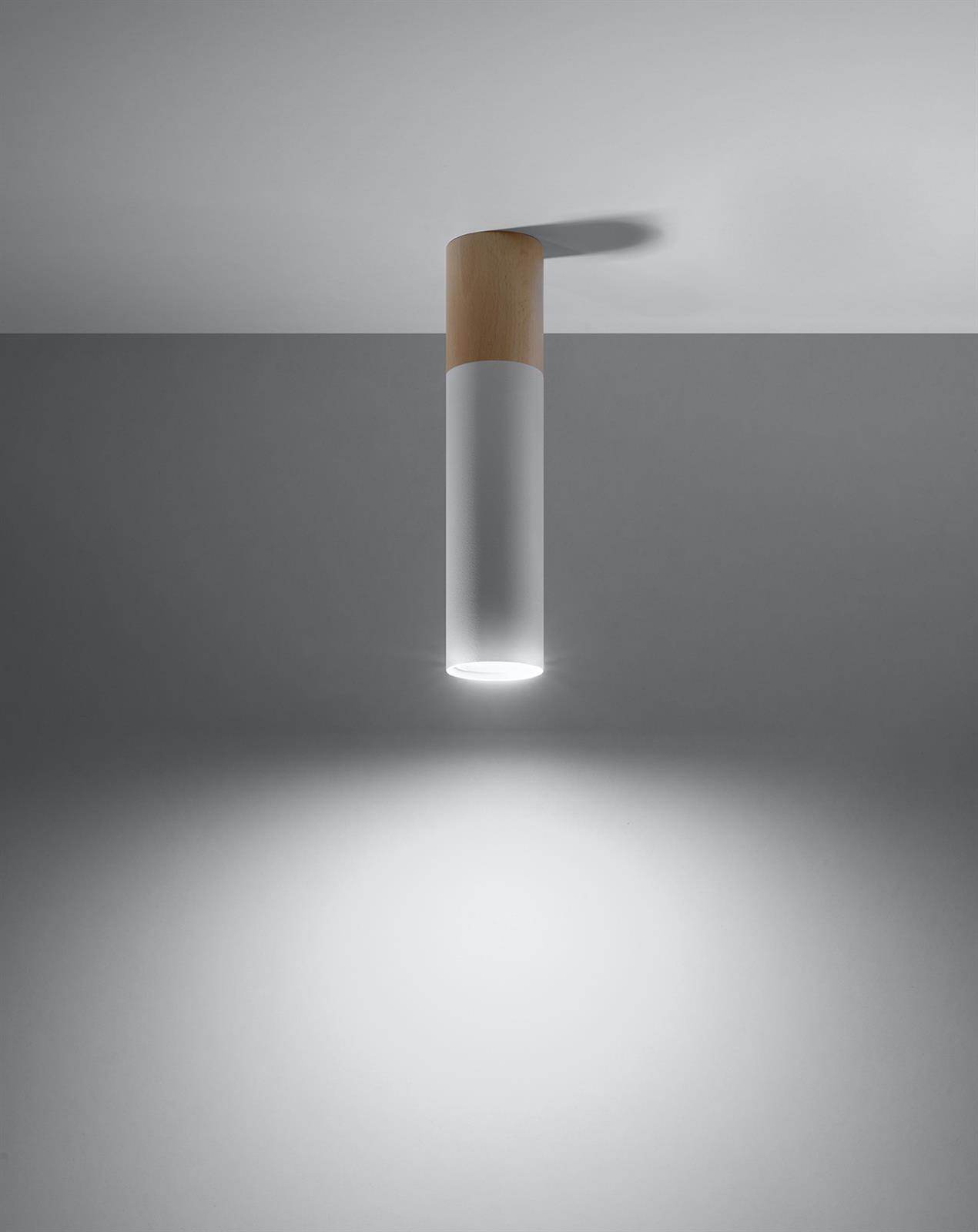 Laelamp Pablo Valge/Puit GU10 - BrighteNova