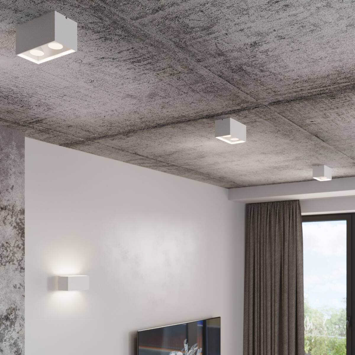 Laelamp Quad Maxi Valge GU10 - BrighteNova
