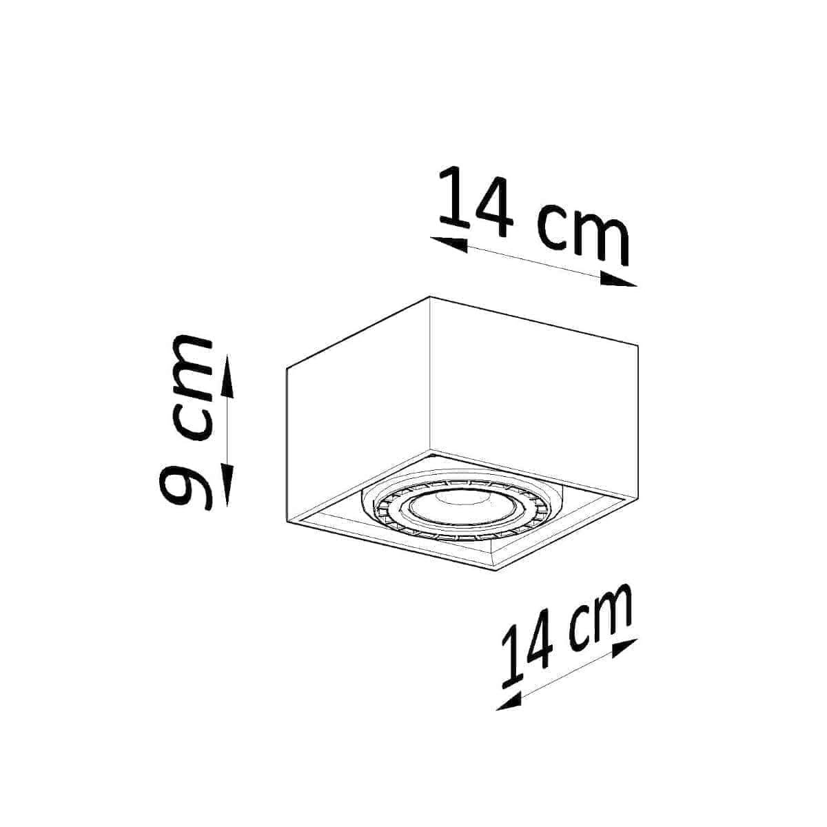 Laelamp Quatro 1 Betoon GU10 - BrighteNova
