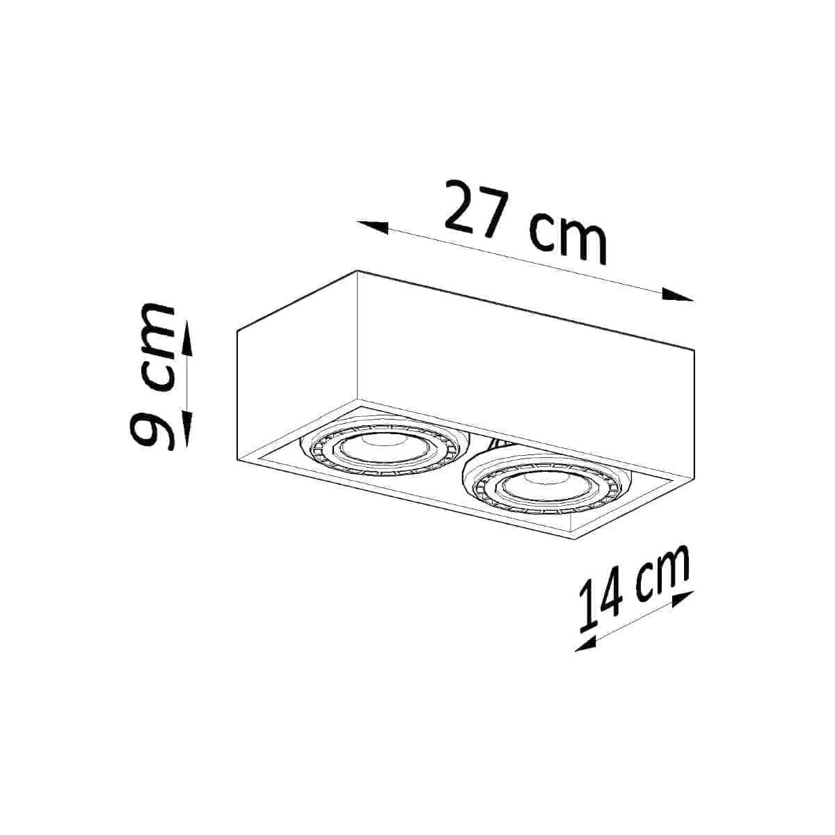 Laelamp Quatro 2 Betoon GU10 - BrighteNova