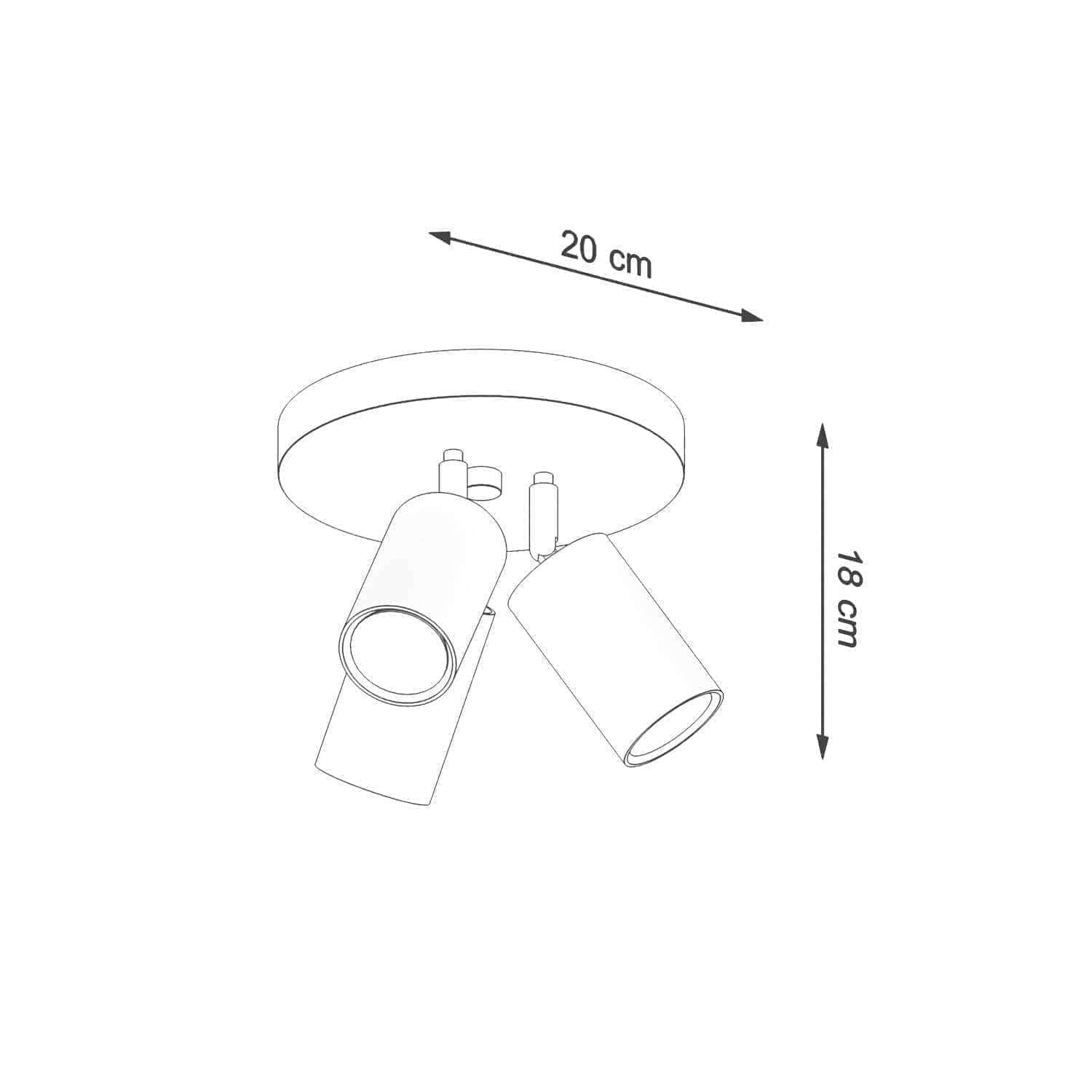 Laelamp Ring 3P Valge GU10 - BrighteNova