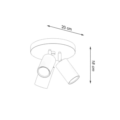 Laelamp Ring 3P Valge GU10 - BrighteNova