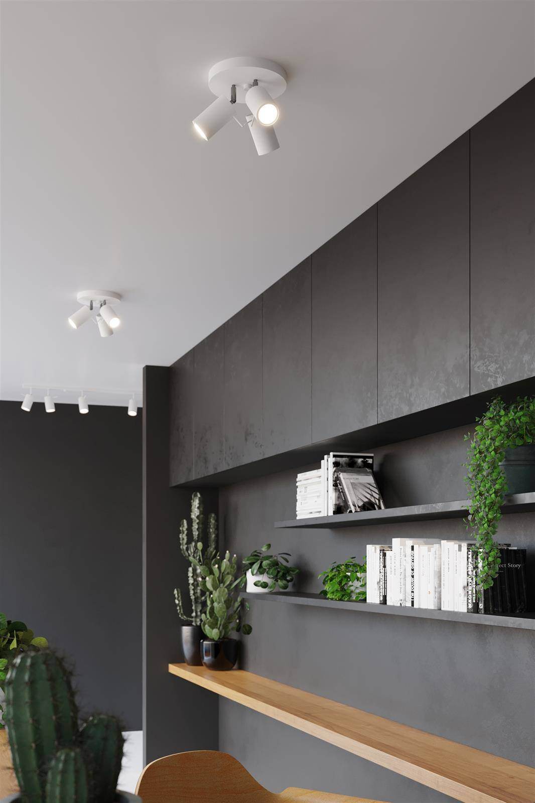 Laelamp Ring 3P Valge GU10 - BrighteNova