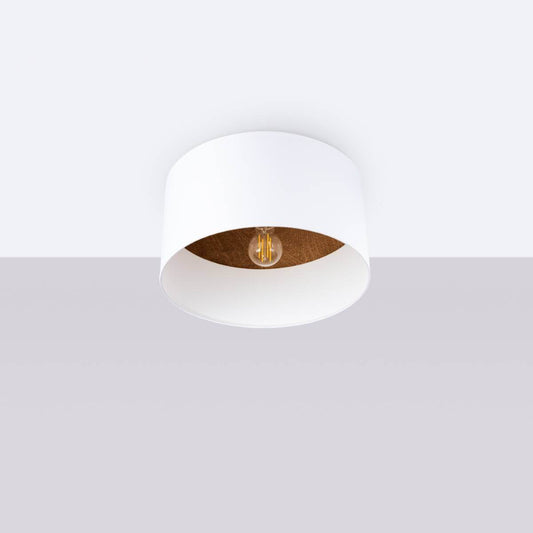 Laelamp Telesto Valge/Tumepruun E27 - BrighteNova