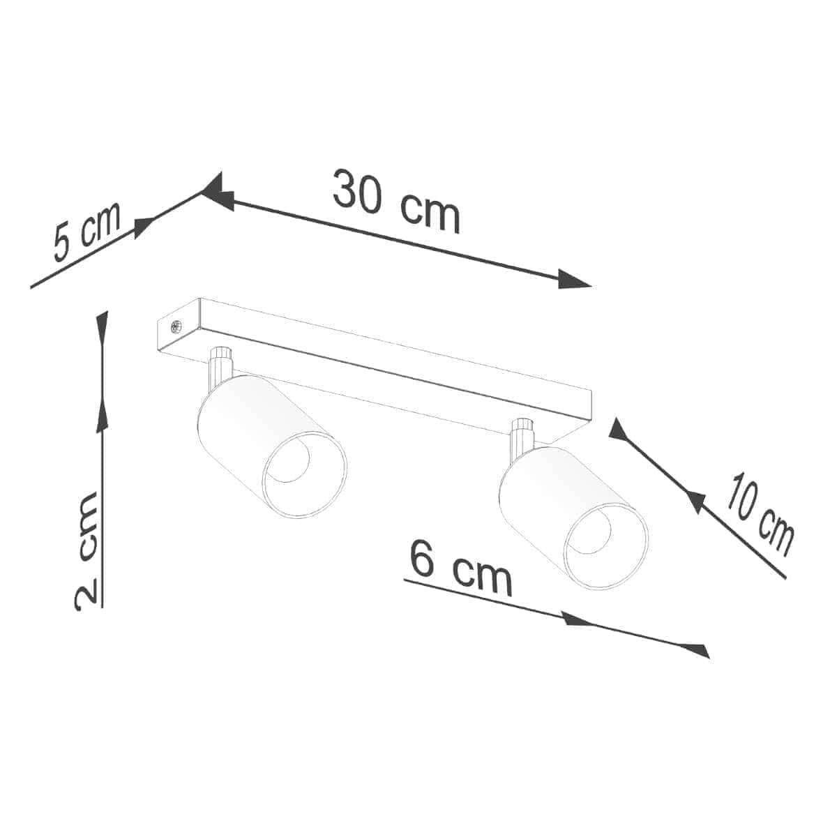 Laelamp Winx 2 Must/Kuld GU10 - BrighteNova