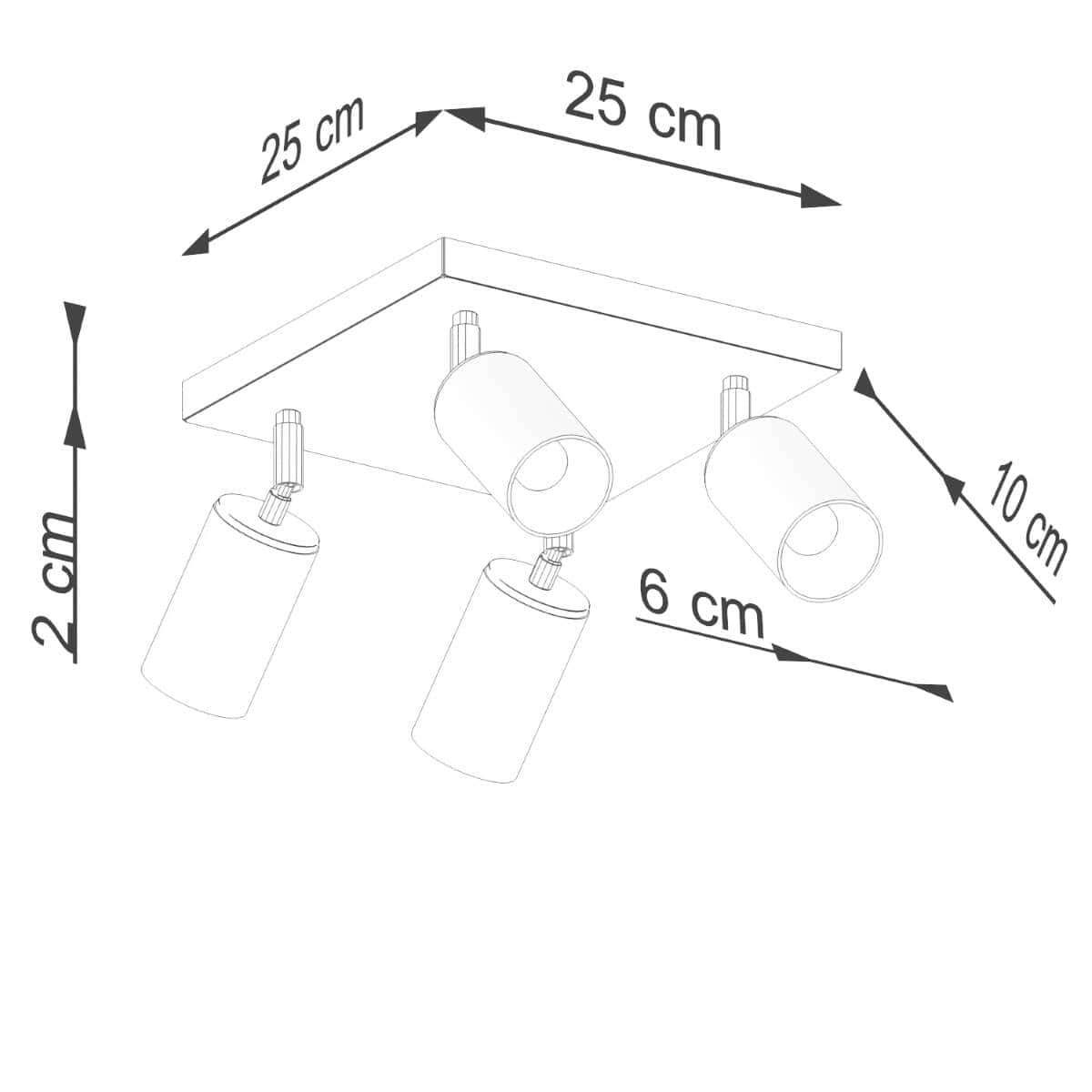 Laelamp Winx 4 Must/Kuld GU10 - BrighteNova