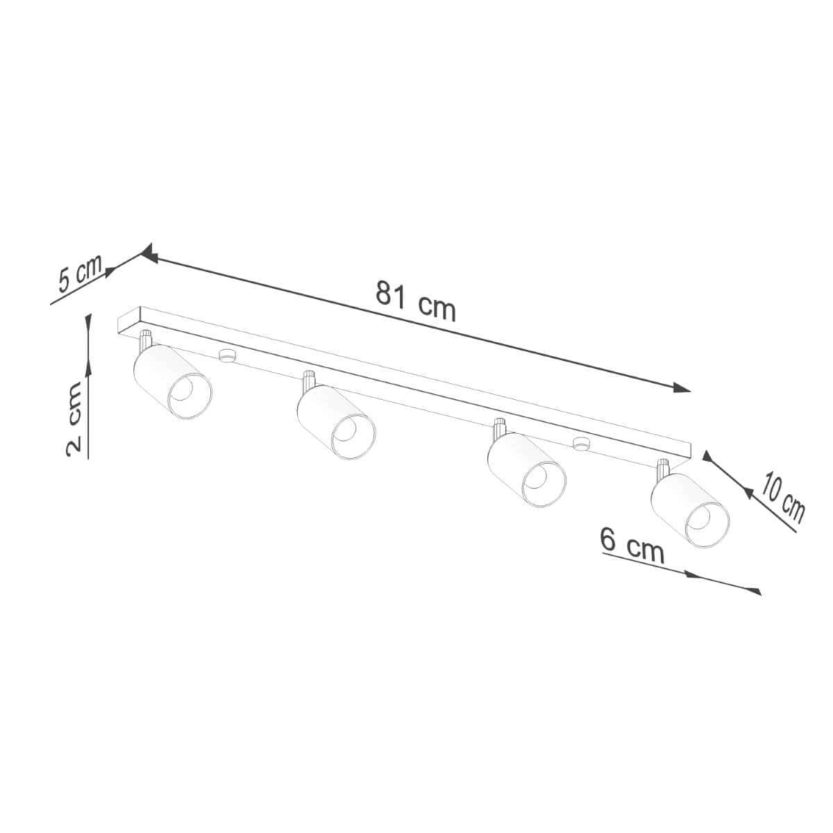 Laelamp Winx 4L Must/Kuld GU10 - BrighteNova