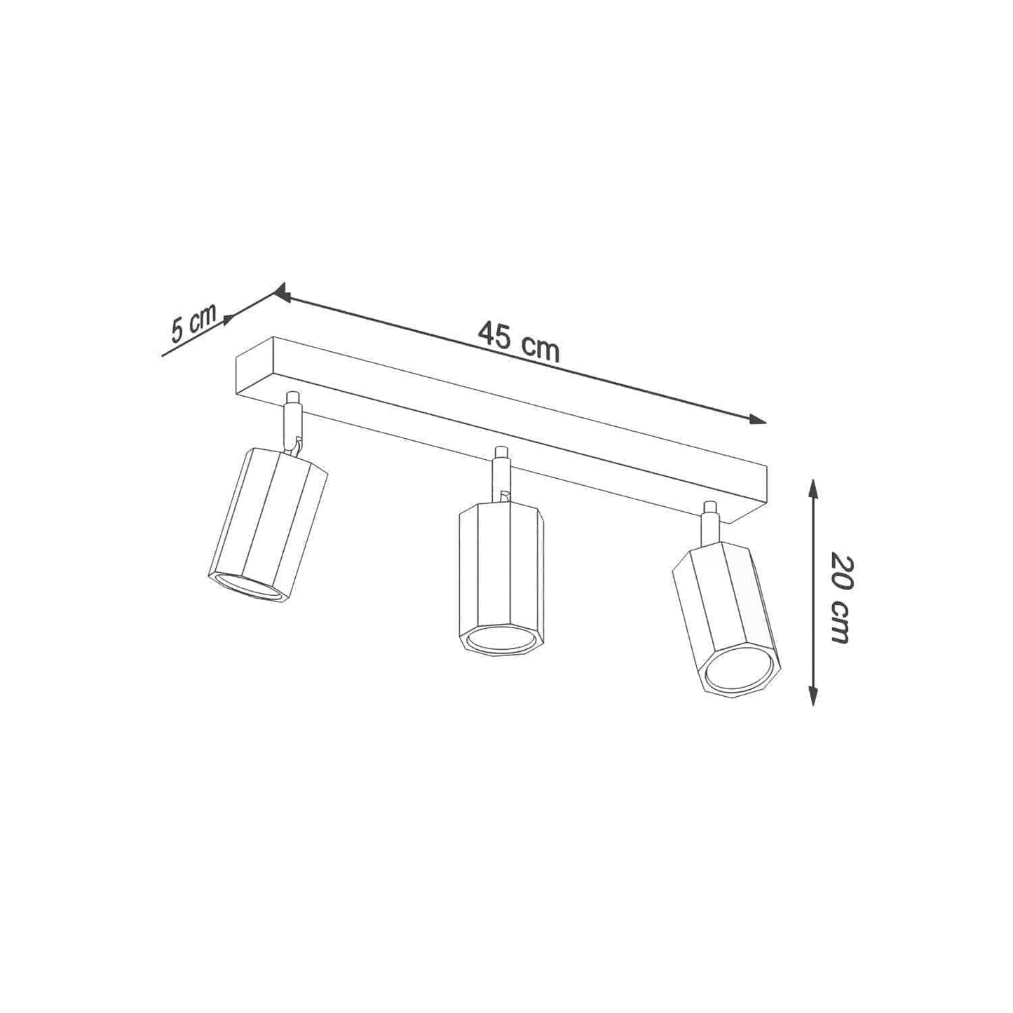 Laelamp Zeke 3 Puit GU10 - BrighteNova