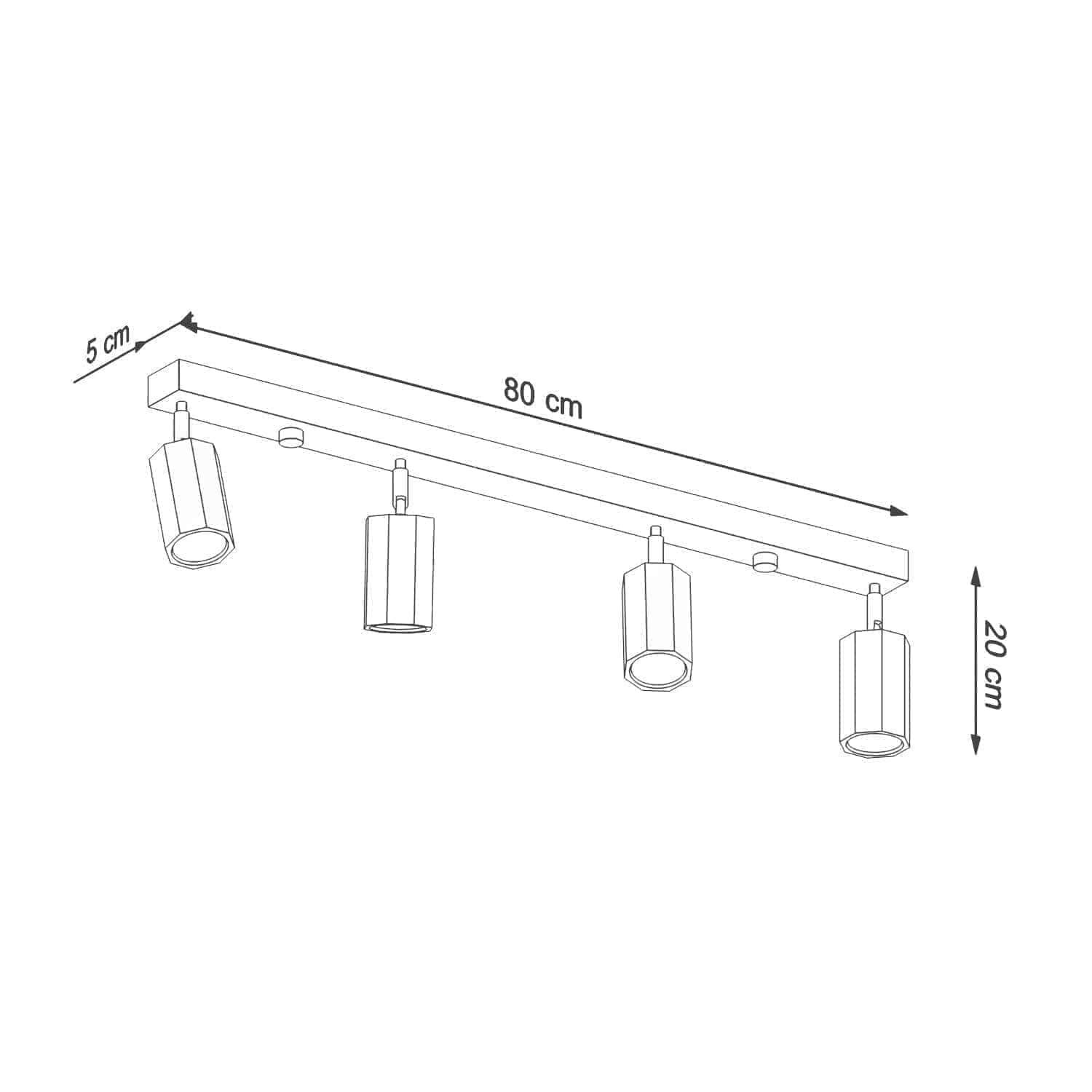 Laelamp Zeke 4 Puit GU10 - BrighteNova