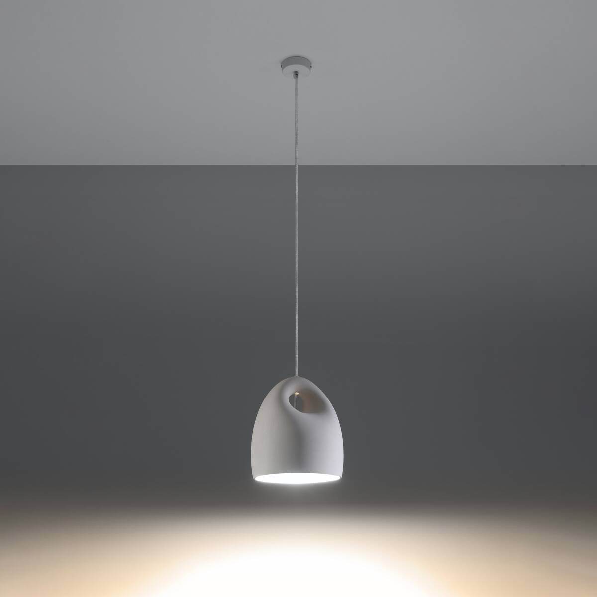 Ripplamp Bukano Keraamiline Valge E27 - BrighteNova