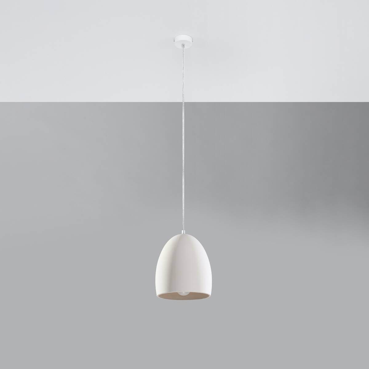 Ripplamp Flawiusz Keraamiline Valge E27 - BrighteNova