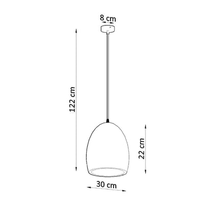 Ripplamp Flawiusz Keraamiline Valge E27 - BrighteNova