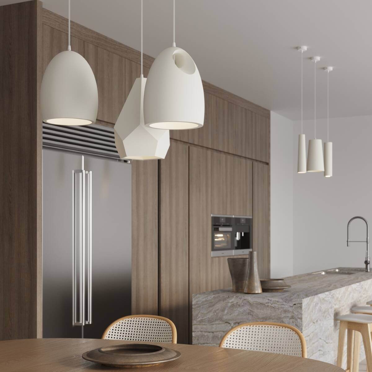 Ripplamp Flawiusz Keraamiline Valge E27 - BrighteNova