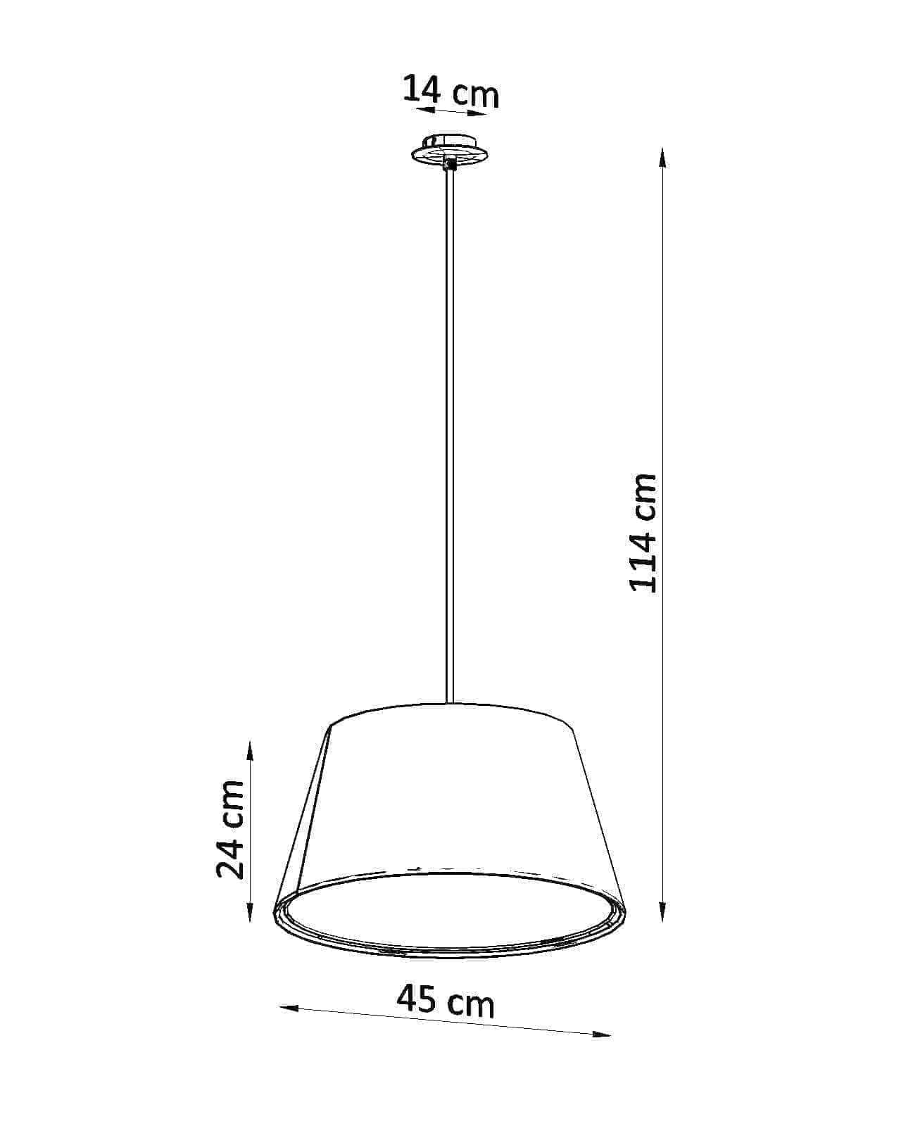 Lühter Cono 45 Valge E27 - BrighteNova