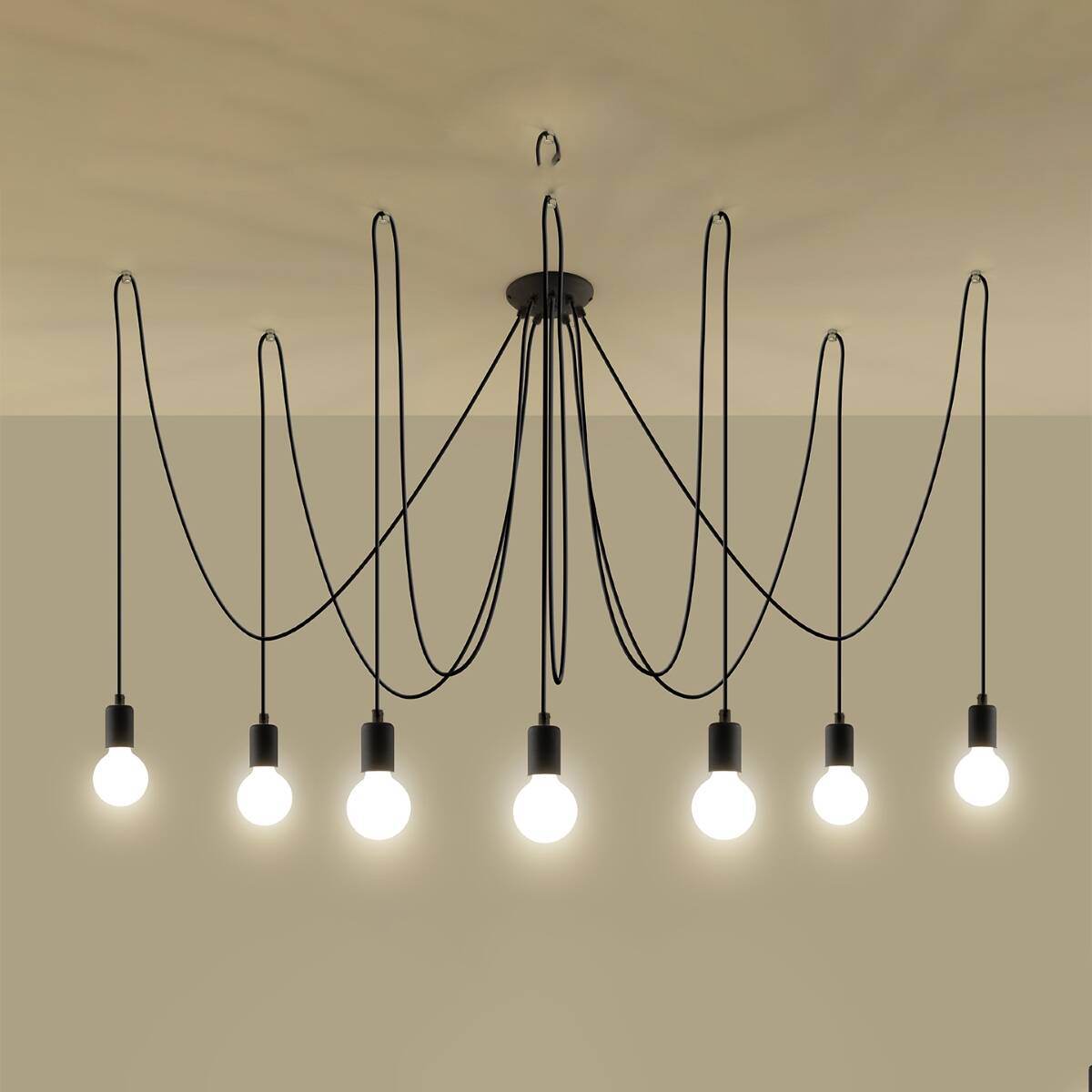 Lühter Edison 7 Must E27 - BrighteNova